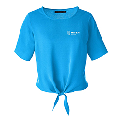 MB LADIES PERFECT TIE FRONT BLOUSE