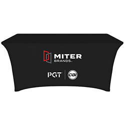 MB CO BRAND 6' PRINTED STRETCH TABLE COVER