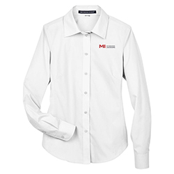 MILGARD LADIES BROADCLOTH WOVEN DRESS SHIRT