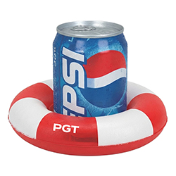 INFLATABLE LIFE PRESERVER DRINK HOLDER